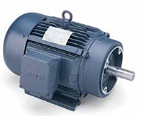 Leeson Three Phase C Face with Base TEFC Motors